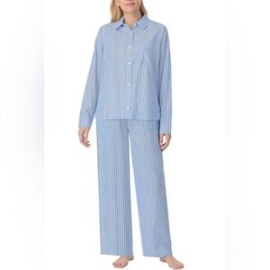 DKNY Blue Striped Pajama Set